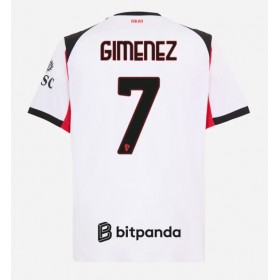 Pánské fotbalový oblečení AC Milan Santiago Gimenez #7 Venkovní košile 2025-26 Krátkým Rukávem